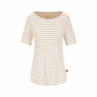 Bleed Clothing Ladies Striped Linen Sand T-Shirt 