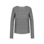 Bleed Clothing Ladies Hemp Striped Grey Sweater