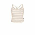 Bleed Clothing Ladies Cropped Striped Linen Sand Top 