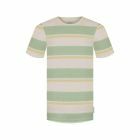 Bleed Clothing Men Block Stripe Hemp Offwhite | Mint Green | Butter T-Shirt