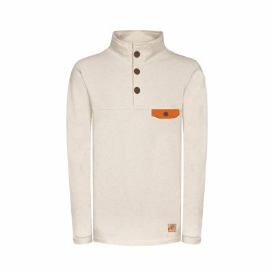 Bleed Clothing Men Buttoned Hemp Offwhite Pullover