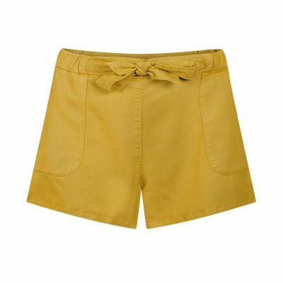 Bleed Clothing Women Easyaspie Lyocell (TENCEL™) Mustard Yellow Shorts 