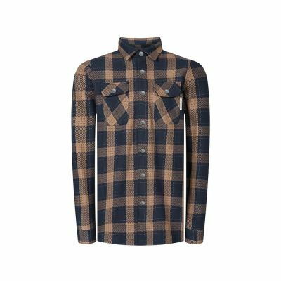 Bleed Clothing Heavy-Flannel Navy | Brown Shirt