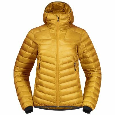 Bergans Women Senja Down Light Light Golden Yellow Jacket with Hood