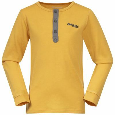 Bergans Kids Myske Wool Light Golden Yellow Shirt