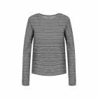 Bleed Clothing Ladies Hemp Striped Grey Sweater