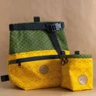 Afrikat Chalkbag-Bundle Green Braids & Yellow Sunshine with belt